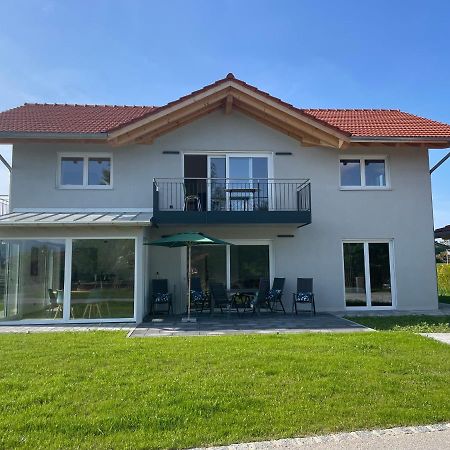 Neubau Gruener Wolpertinger Designwhg 106Qm Barrierefrei Lägenhet Breitbrunn am Chiemsee Exteriör bild
