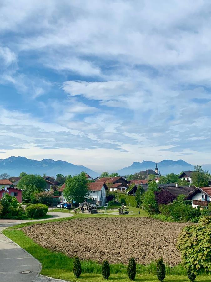 Neubau Gruener Wolpertinger Designwhg 106Qm Barrierefrei Lägenhet Breitbrunn am Chiemsee Exteriör bild
